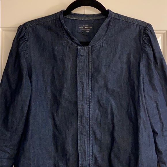 Lucky Brand Jean jacket M (used in good cond) - Picture 3 of 4